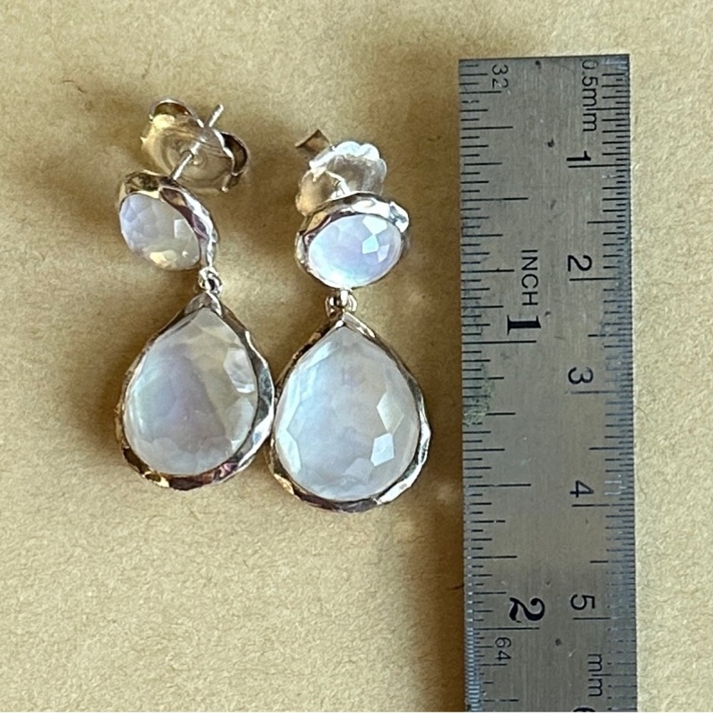 NWOT Ippolita Rock Candy Snowman Mother-of-Pearl Earrings - Picture 10 of 14